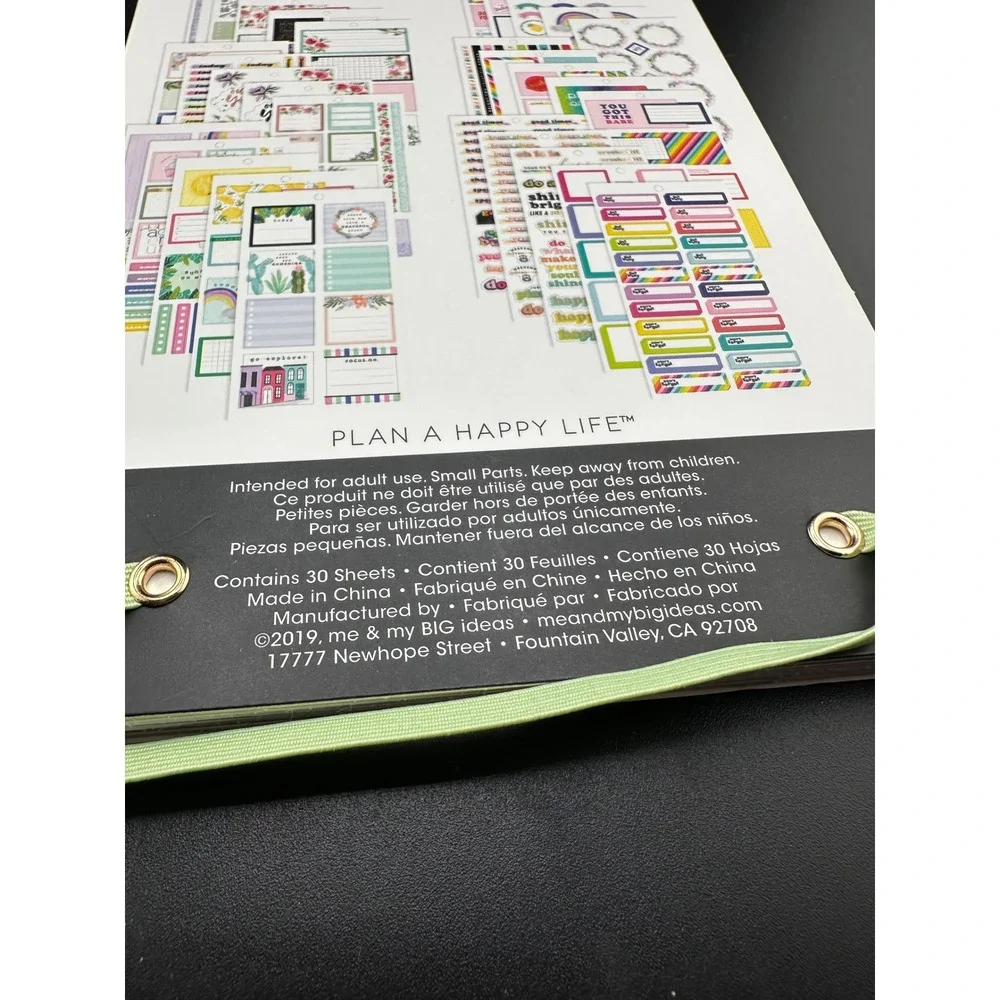 Erin Condren The Happy Planner Sticker Book horizontal layout 464 pieces 97% com